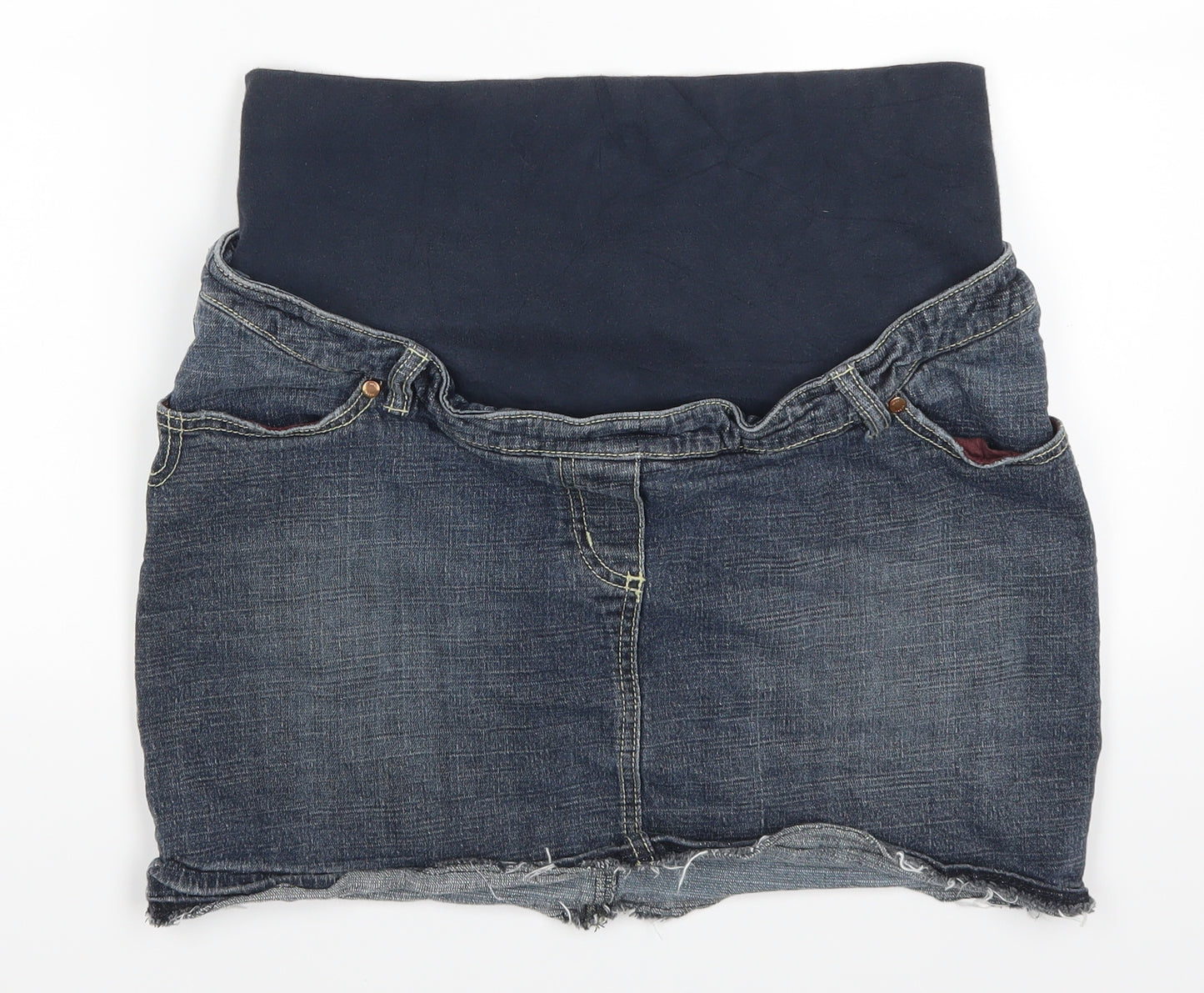 NEXT Womens Blue  Denim Mini Skirt Size 12