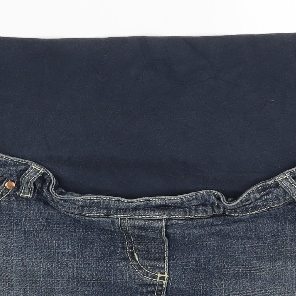 NEXT Womens Blue  Denim Mini Skirt Size 12