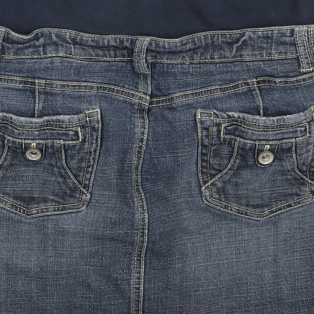 NEXT Womens Blue  Denim Mini Skirt Size 12