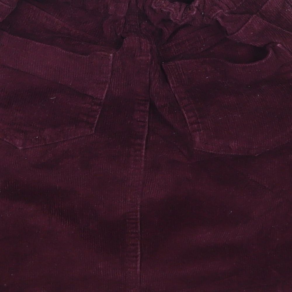 Georgge Girls Purple  Corduroy A-Line Skirt Size 10-11 Years