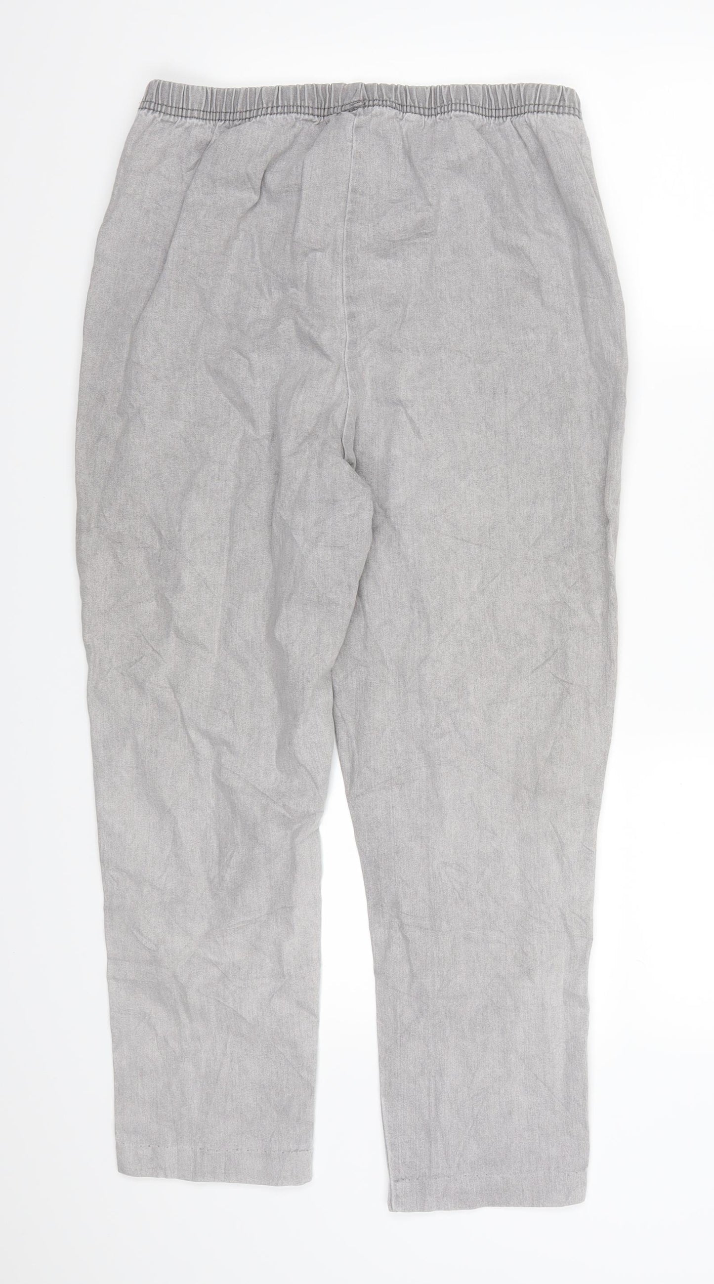 Simply Be Womens Grey  Denim Jegging Leggings Size 18 L25 in