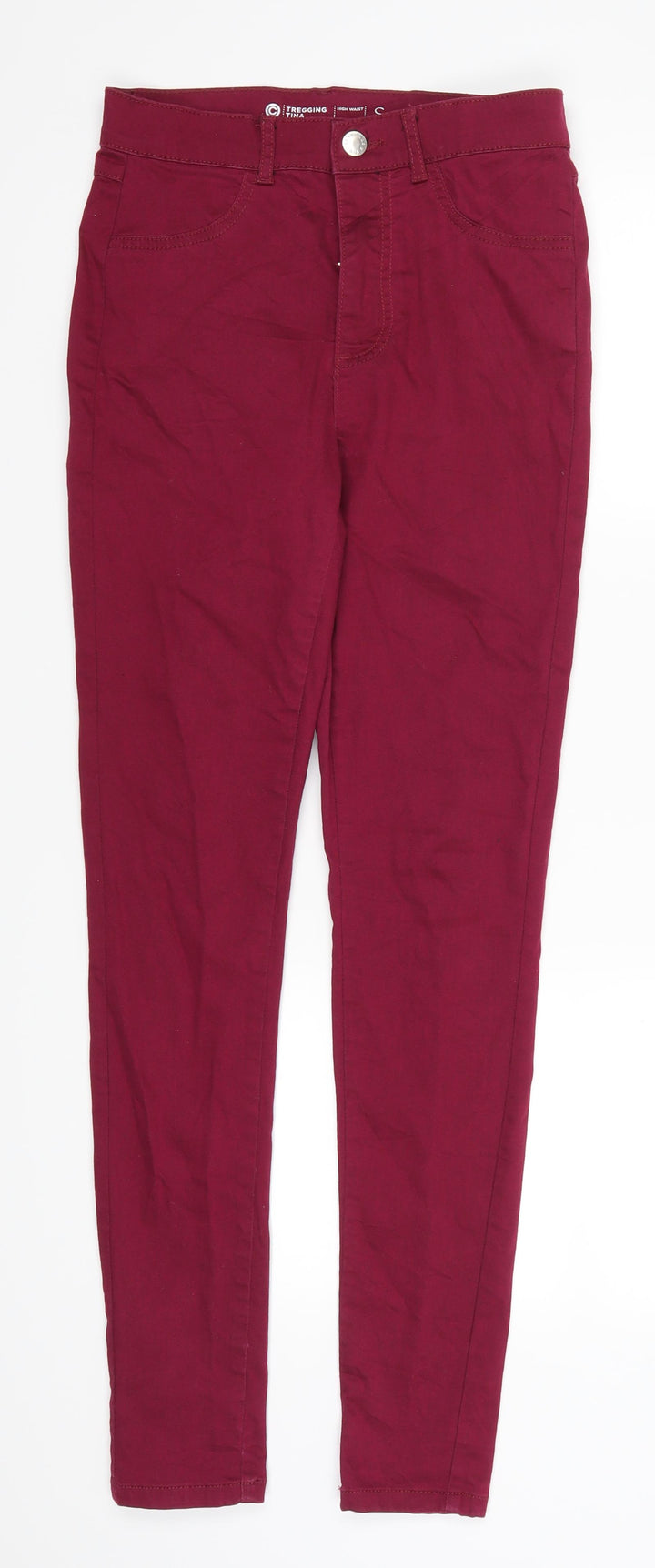 Preworn Womens Pink Denim Skinny Jeans Size S L30 in