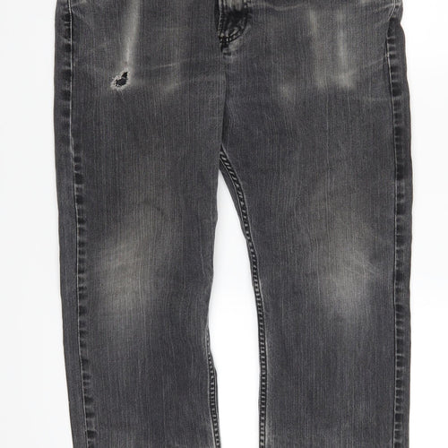 Marks and Spencer Mens Grey  Denim Straight Jeans Size 34 L29 in