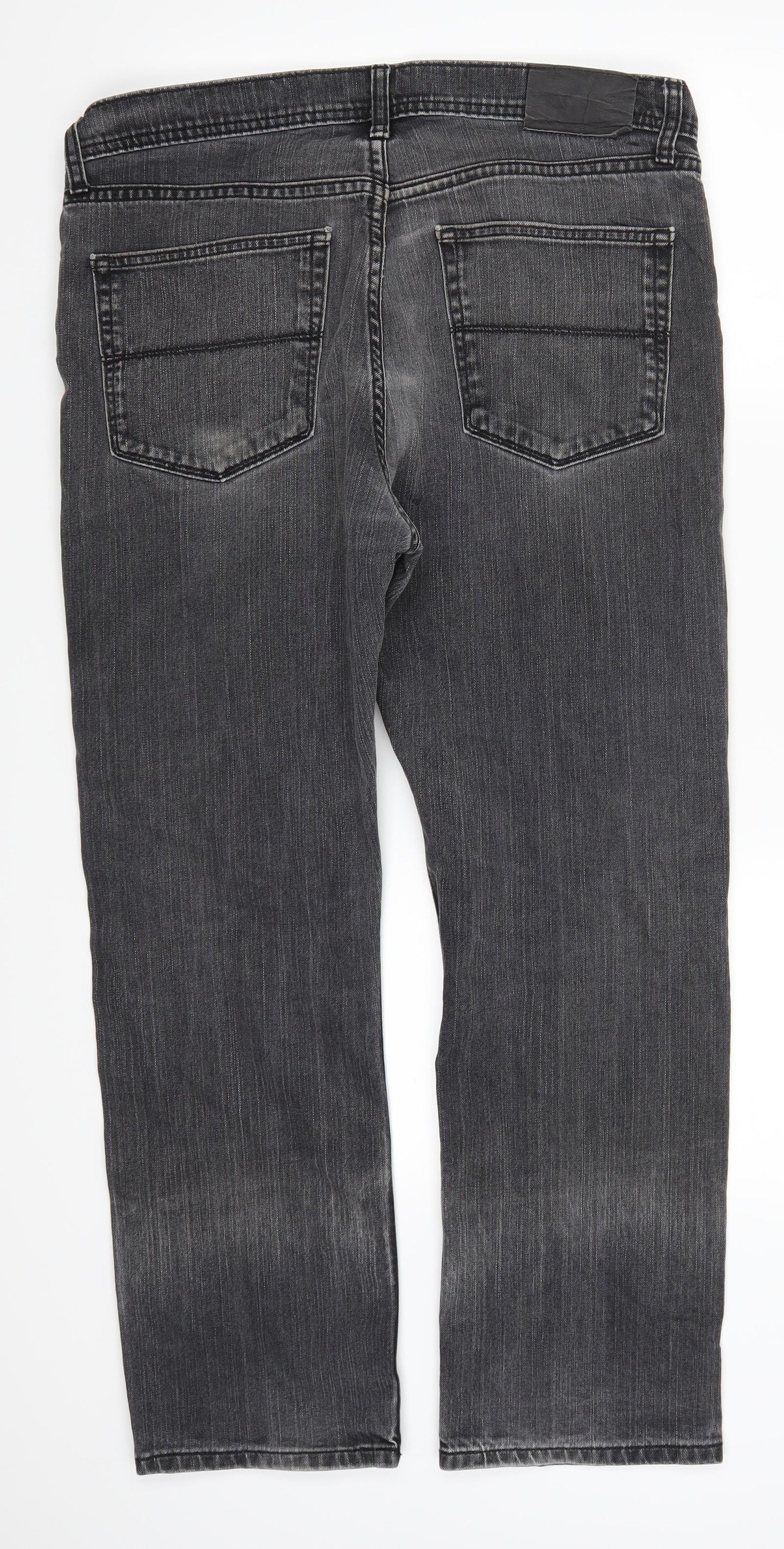 Marks and Spencer Mens Grey  Denim Straight Jeans Size 34 L29 in