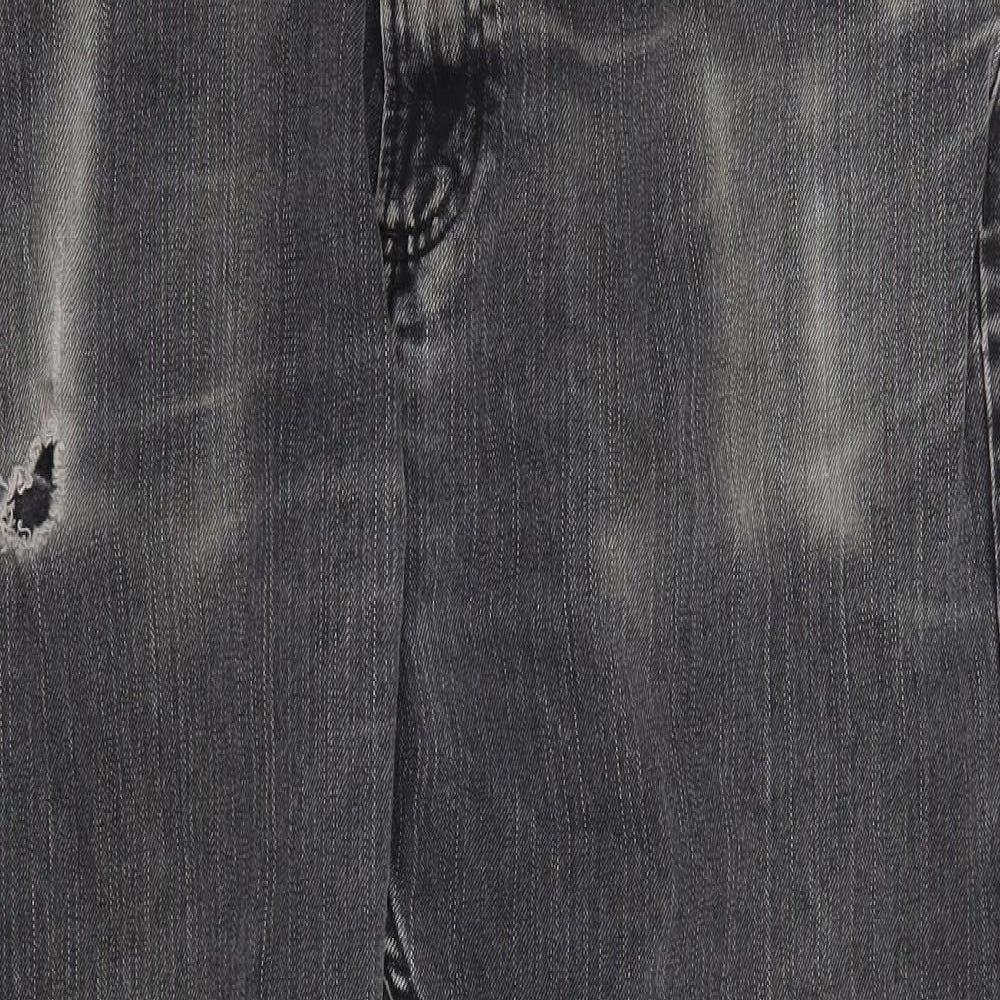 Marks and Spencer Mens Grey  Denim Straight Jeans Size 34 L29 in