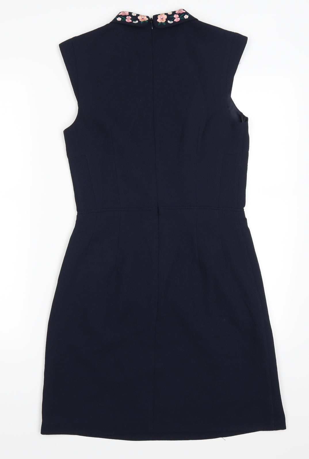 Oasis Womens Blue Floral  Pencil Dress  Size 8