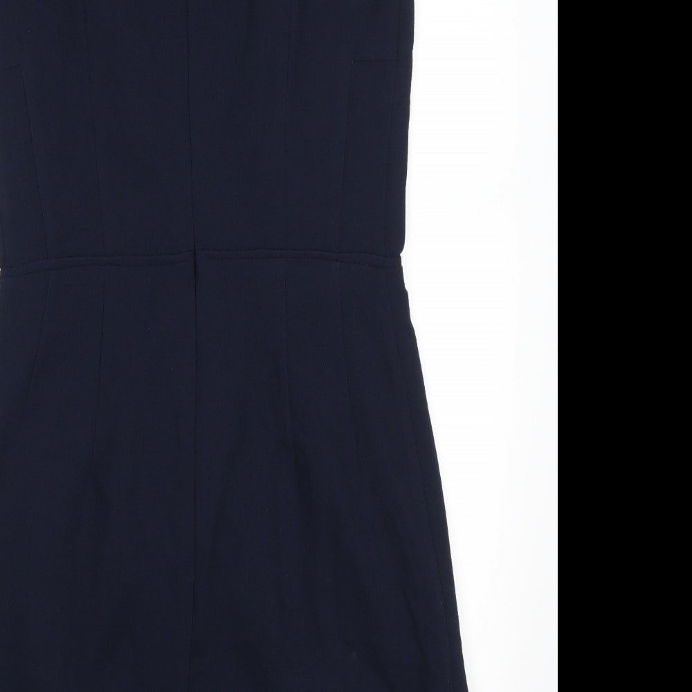 Oasis Womens Blue Floral  Pencil Dress  Size 8