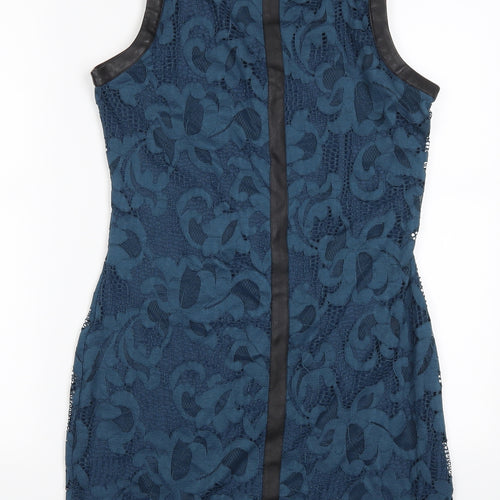 Tart Womens Blue  Lace Pencil Dress  Size L