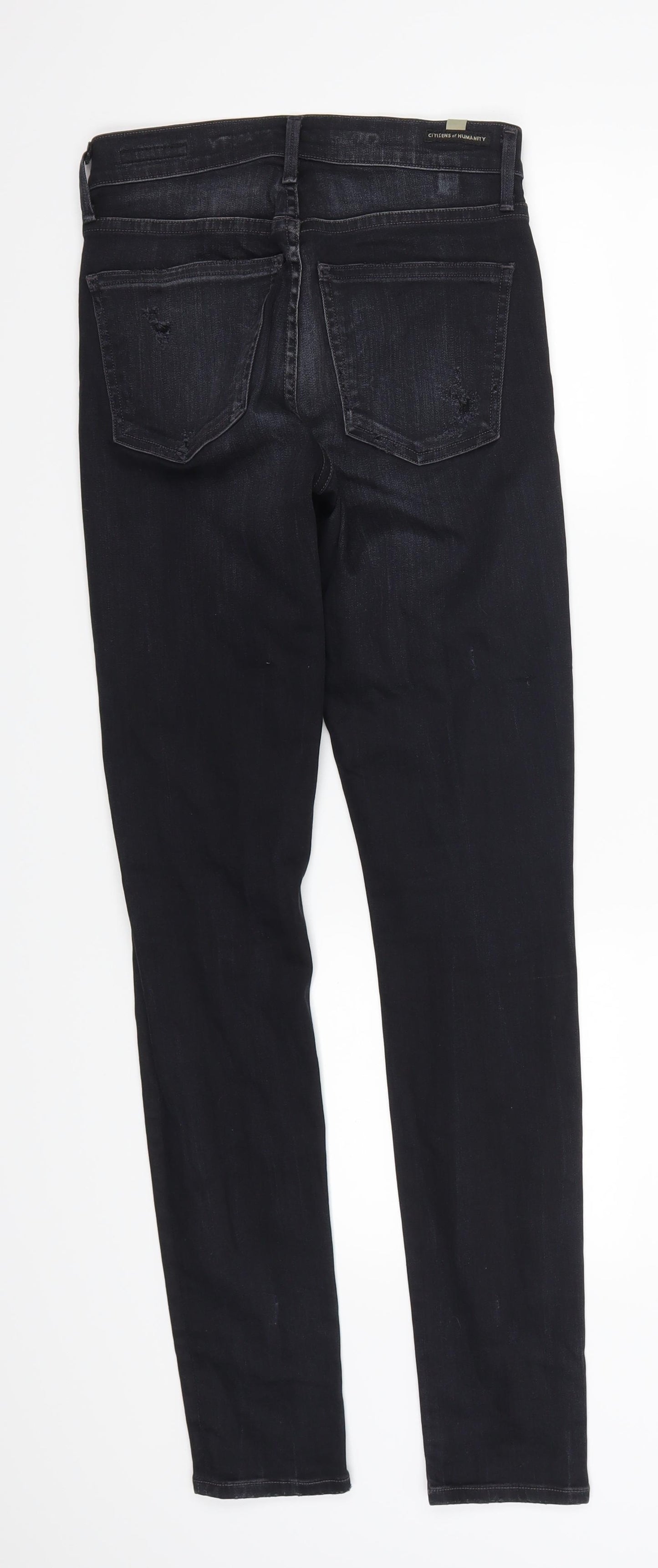 Citizens of Humanity Womens Black  Denim Skinny Jeans Size 25 in L30 in
