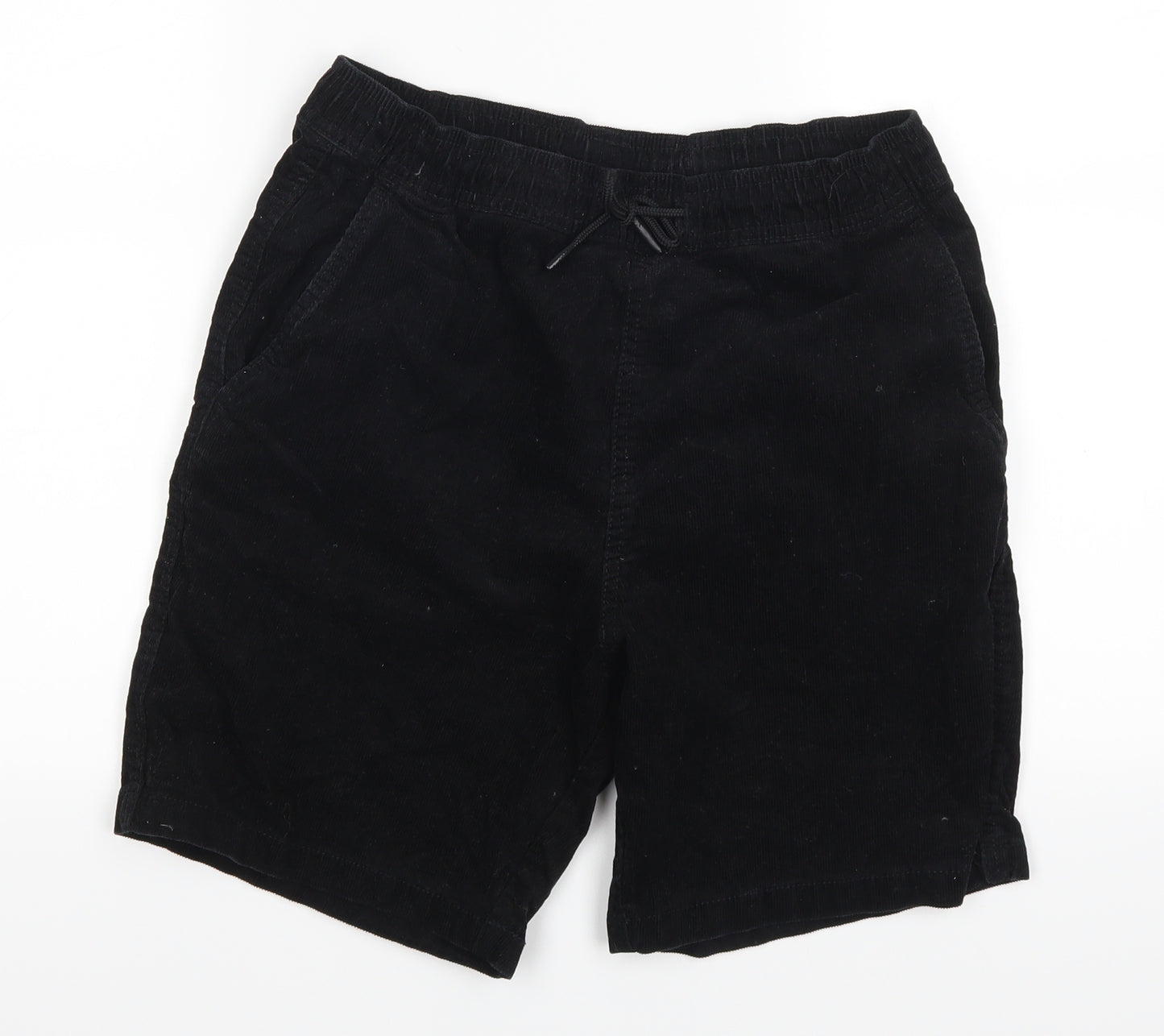 H&M Womens Black  Corduroy Bermuda Shorts Size XS