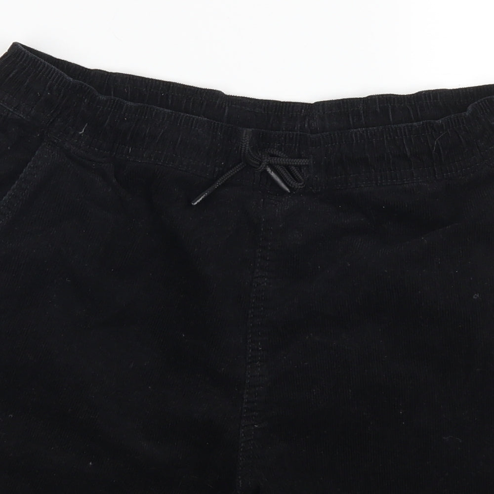 H&M Womens Black  Corduroy Bermuda Shorts Size XS