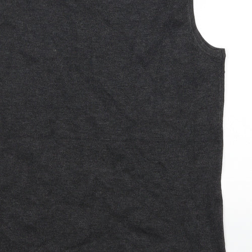 Cable & Gauge Womens Grey  Rayon Basic Tank Size M