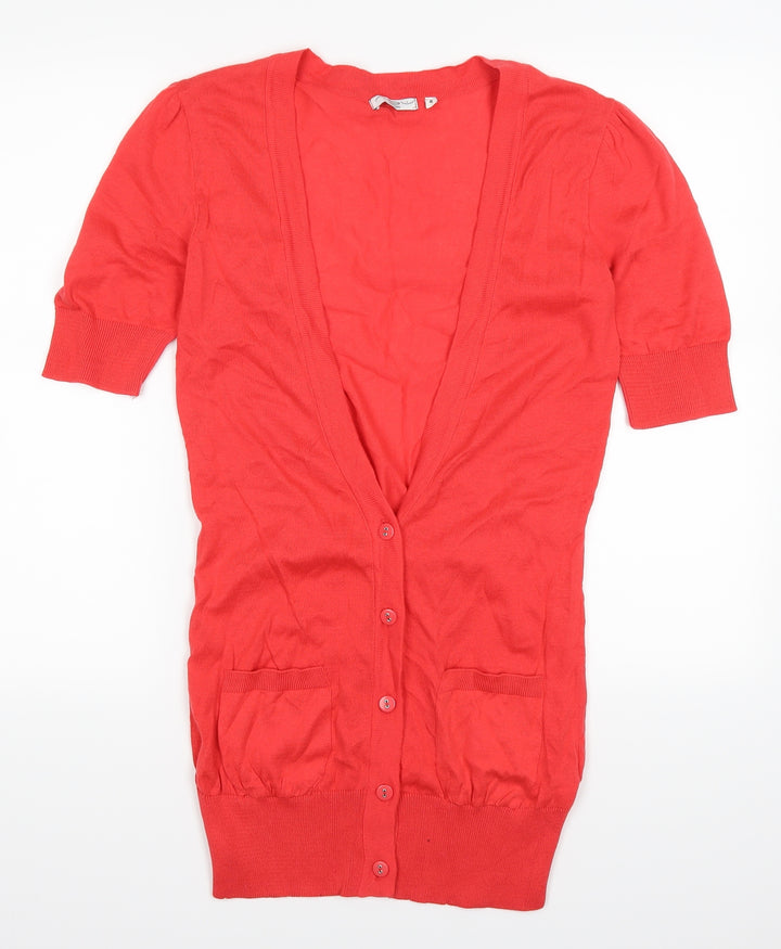 New Look Womens Red   Cardigan Jumper Size 8