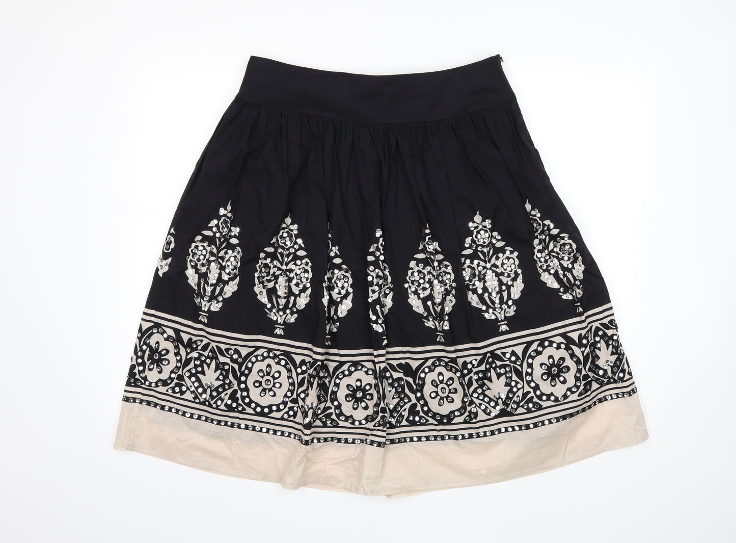Equation Womens Black   Flare Skirt Size 12