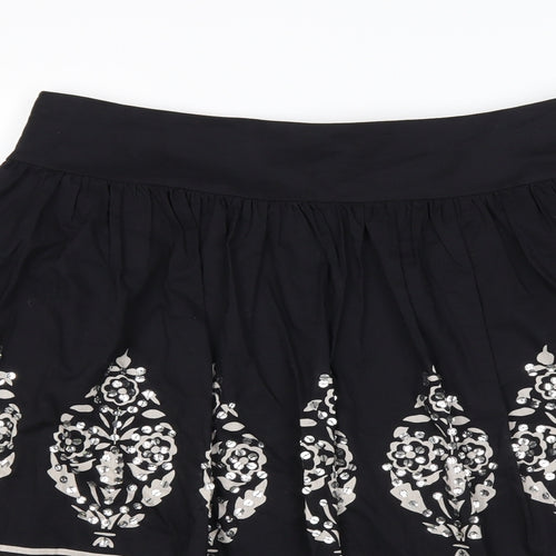Equation Womens Black   Flare Skirt Size 12