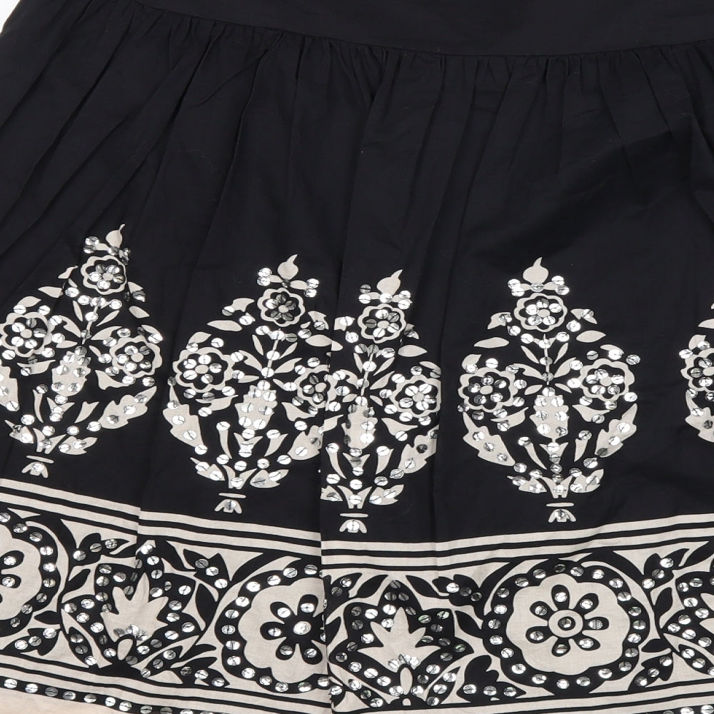 Equation Womens Black   Flare Skirt Size 12