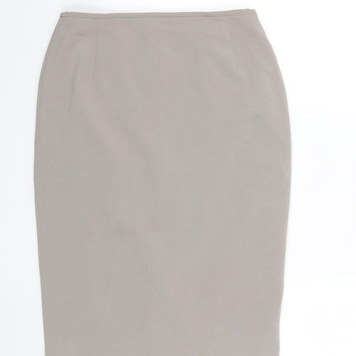 Preworn Womens Beige   Straight & Pencil Skirt Size 28 in