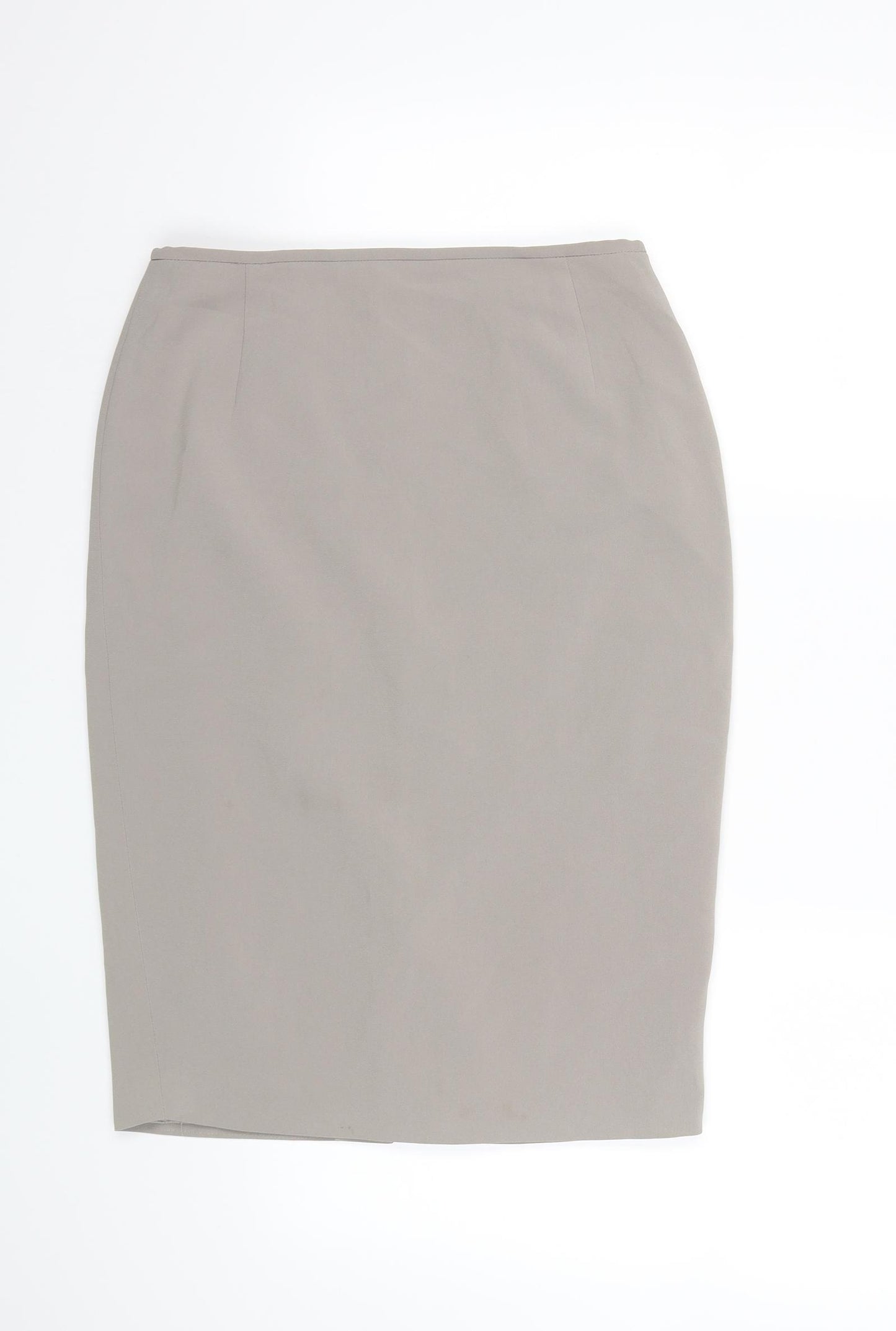 Preworn Womens Beige   Straight & Pencil Skirt Size 28 in