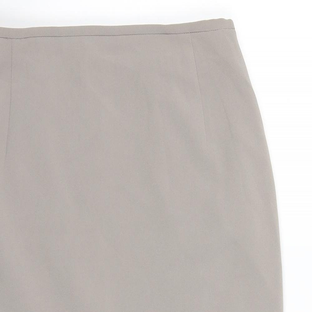 Preworn Womens Beige   Straight & Pencil Skirt Size 28 in