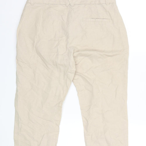 Bershka Womens Beige   Trousers  Size 10 L20 in
