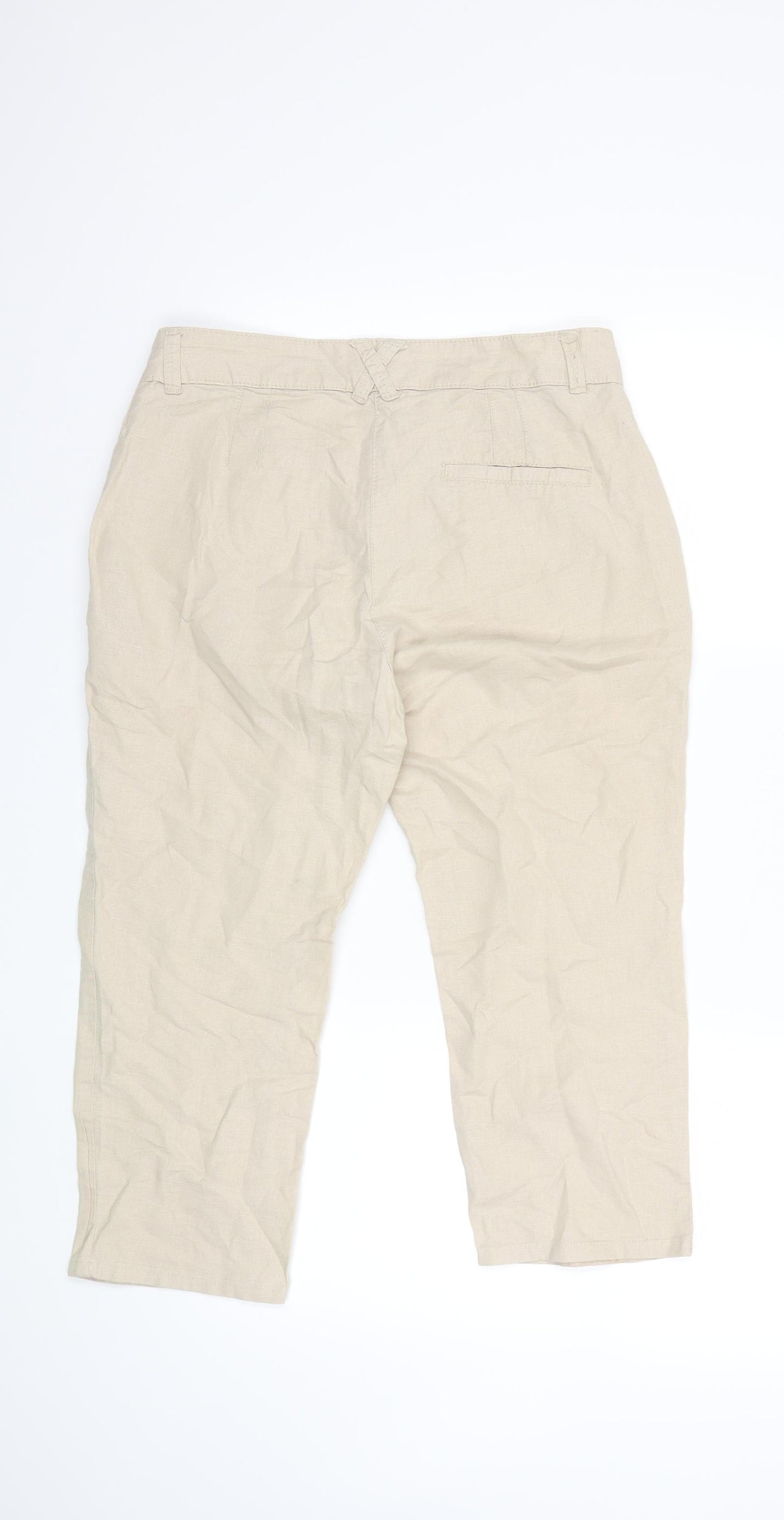 Bershka Womens Beige   Trousers  Size 10 L20 in