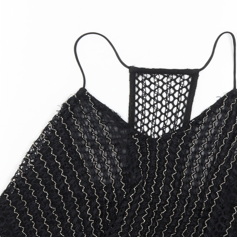 River Island Womens Black   Basic Tank Size 8