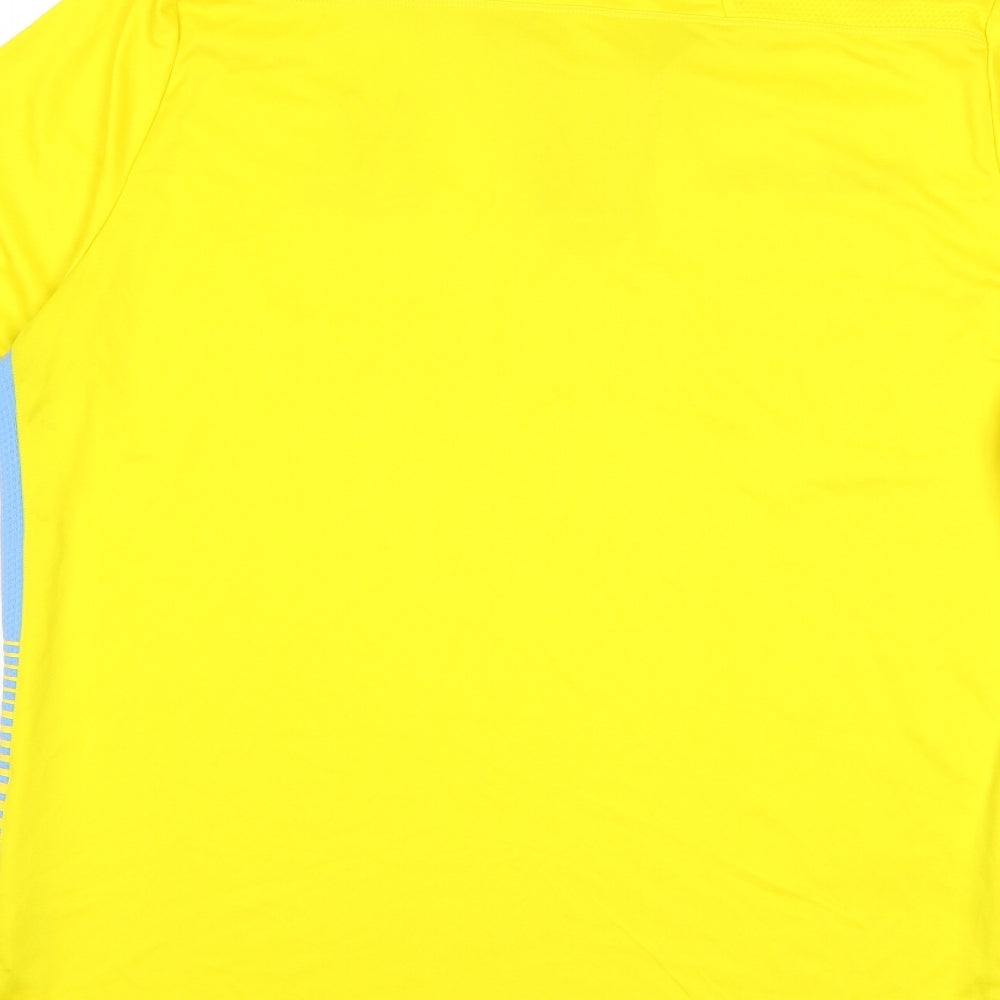 Crystal Palace FC Mens Yellow   Basic T-Shirt Size XL