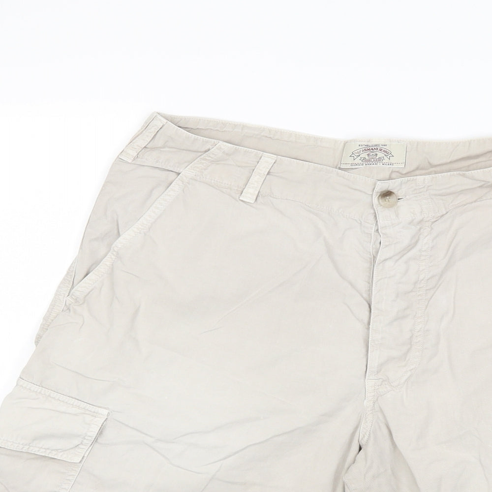 Armani Jeans Mens Beige   Cargo Shorts Size 32 in