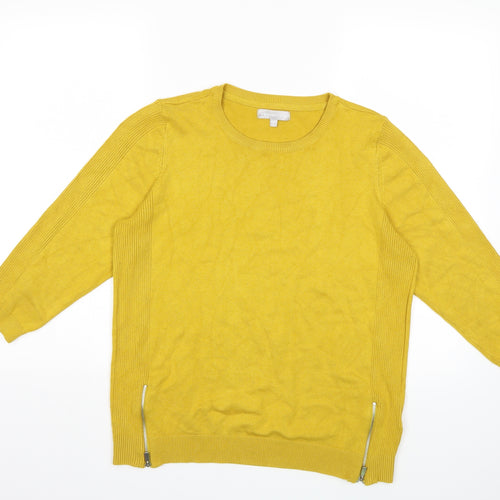 Red Herring Womens Yellow   Pullover Jumper Size 16