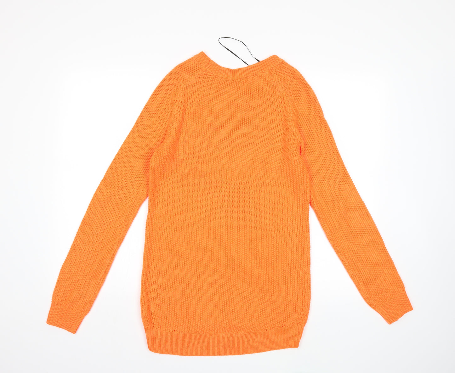 H&M Womens Orange  Knit Pullover Jumper Size XS