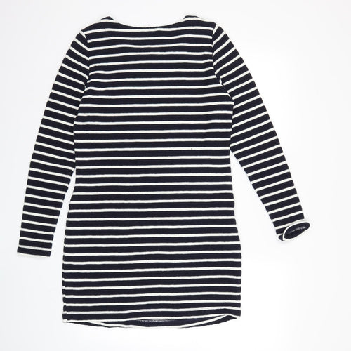 Joules Womens Blue Striped  Jumper Dress  Size 8