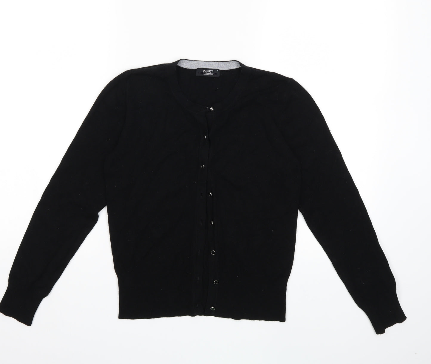 Garfield & Marks Womens Black  Knit Cardigan Jumper Size 10
