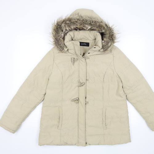BHS Womens Beige   Overcoat Coat Size 16