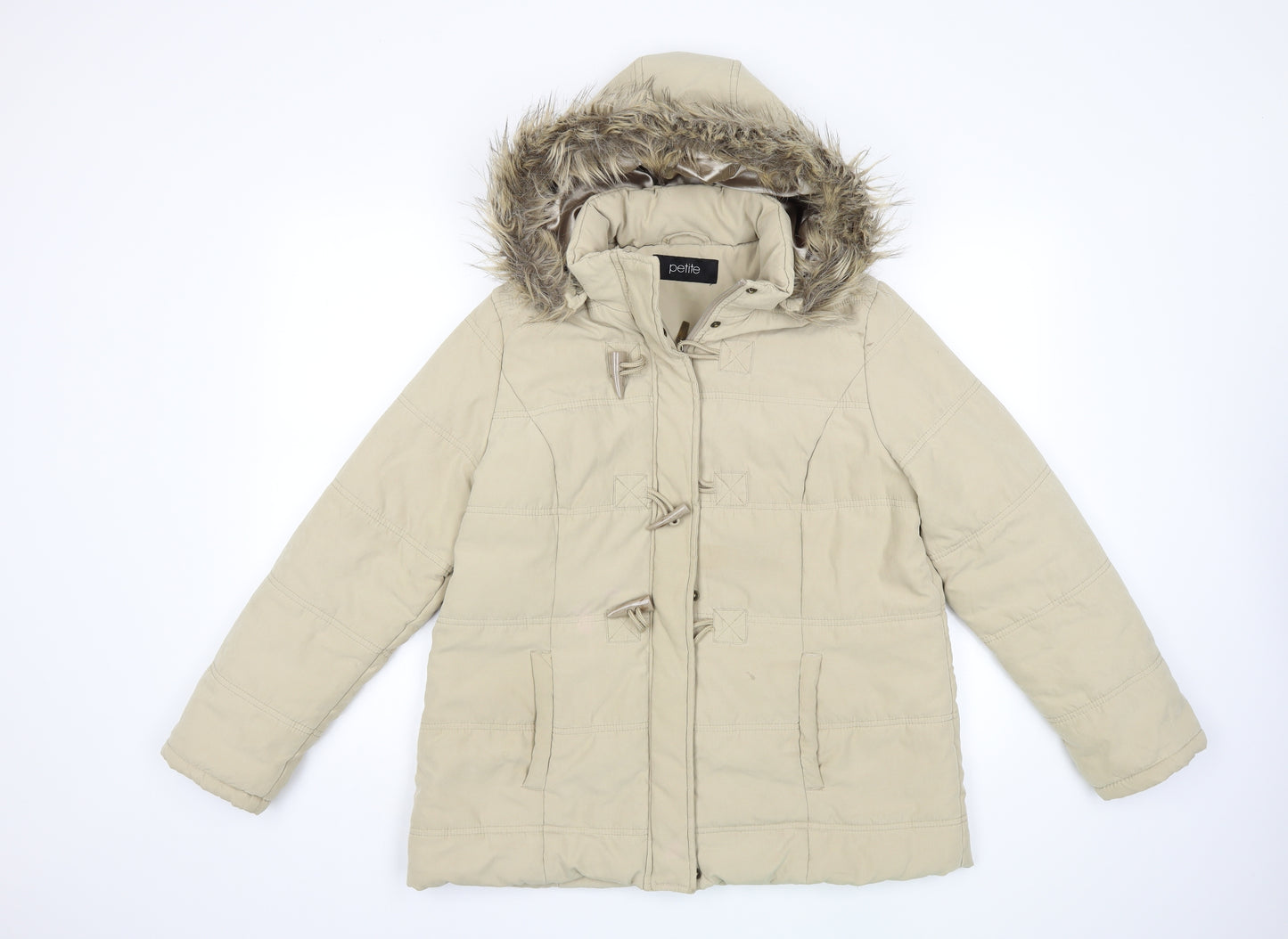 BHS Womens Beige   Overcoat Coat Size 16