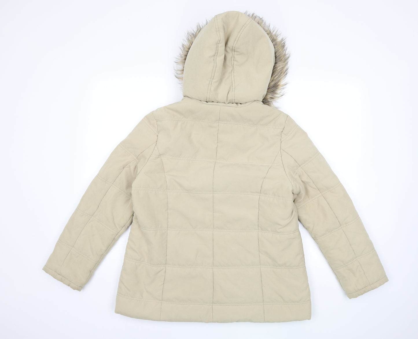 BHS Womens Beige   Overcoat Coat Size 16