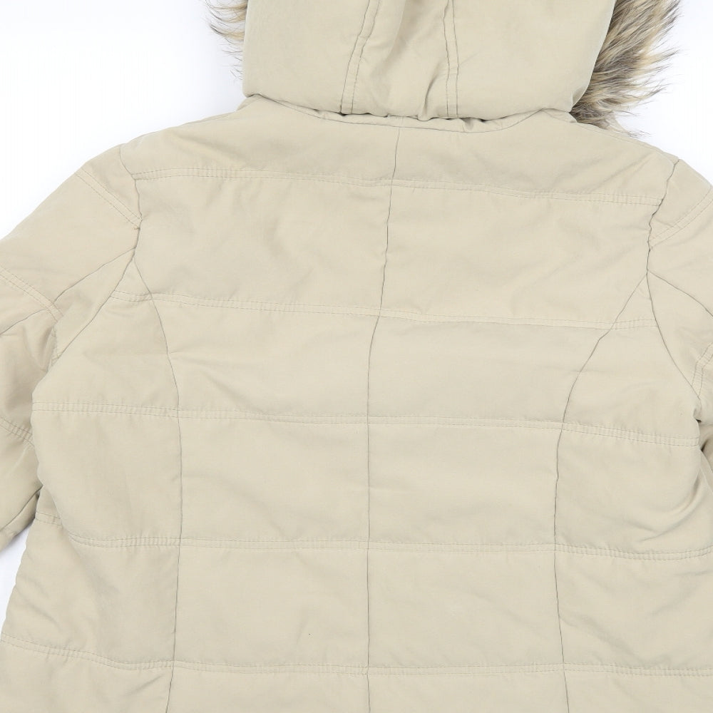 BHS Womens Beige   Overcoat Coat Size 16
