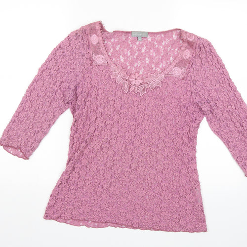 Per Una Womens Purple   Basic T-Shirt Size 16