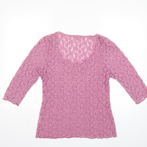 Per Una Womens Purple   Basic T-Shirt Size 16