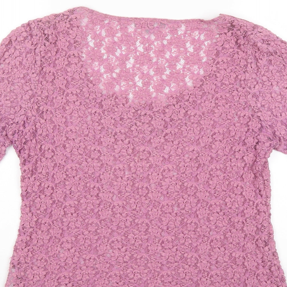 Per Una Womens Purple   Basic T-Shirt Size 16