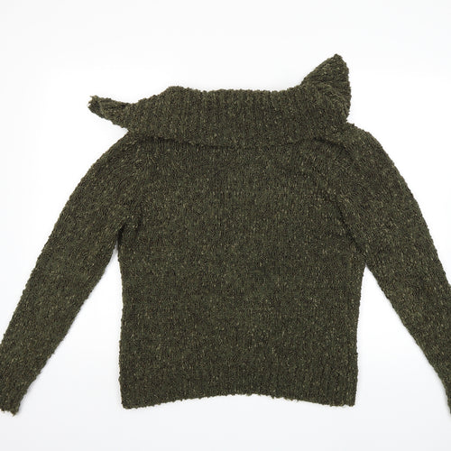 ALEXARA Womens Green  Knit Cardigan Jumper Size L