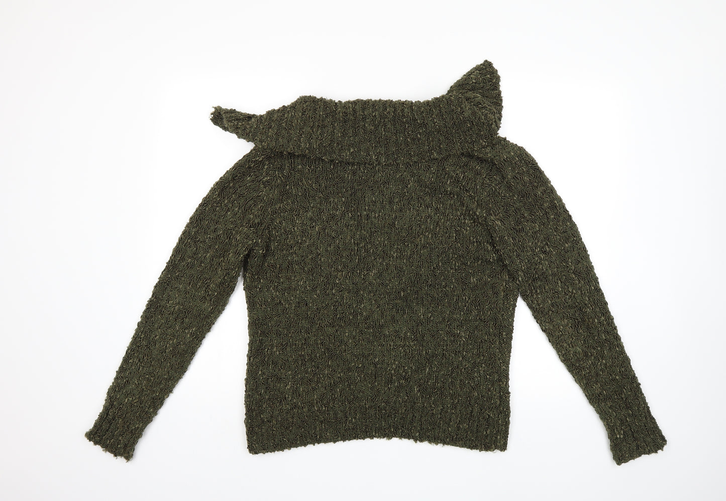 ALEXARA Womens Green  Knit Cardigan Jumper Size L