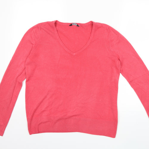 F&F Womens Pink  Knit Pullover Jumper Size 14