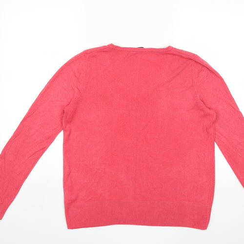 F&F Womens Pink  Knit Pullover Jumper Size 14