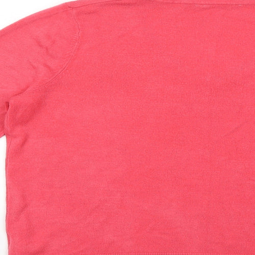 F&F Womens Pink  Knit Pullover Jumper Size 14