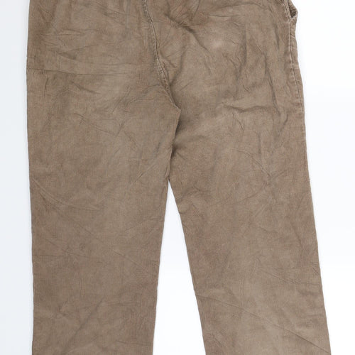 BHS Womens Beige  Corduroy Trousers  Size 34 in L27 in