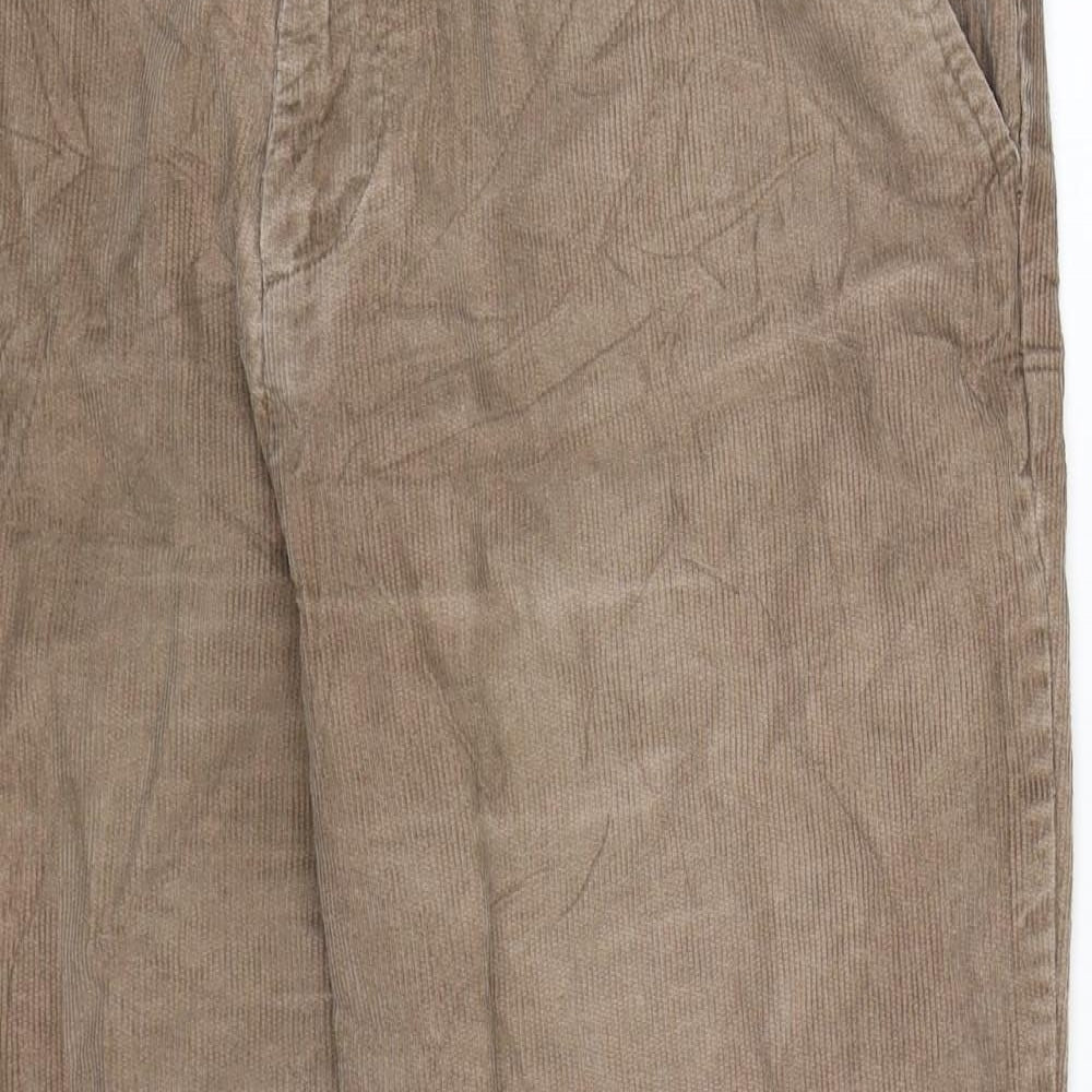BHS Womens Beige  Corduroy Trousers  Size 34 in L27 in