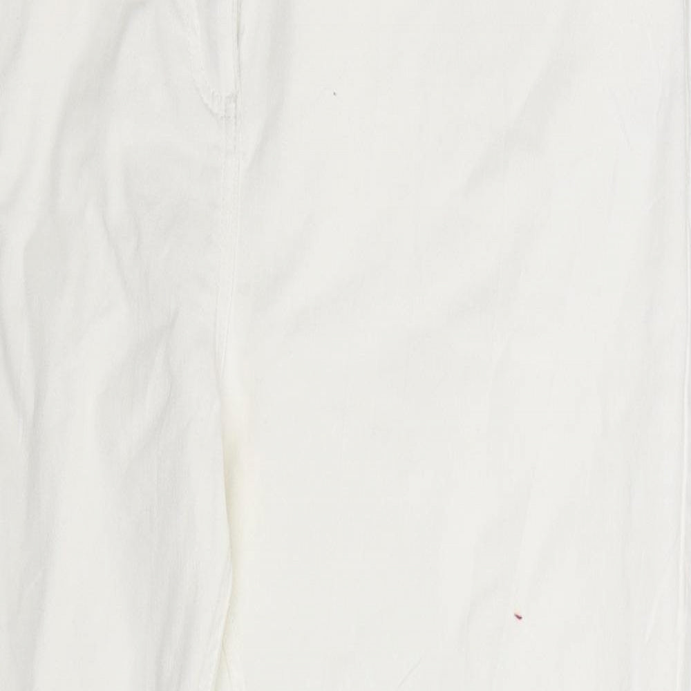 Wallis Womens White  Denim Skinny Jeans Size 18 L26 in