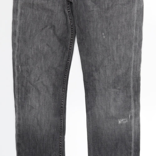 Ralph Lauren Mens Grey  Denim Straight Jeans Size 30 L32 in