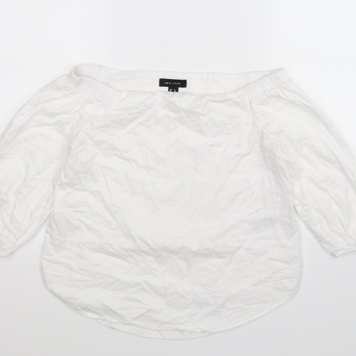 New Look Womens White   Camisole T-Shirt Size 8