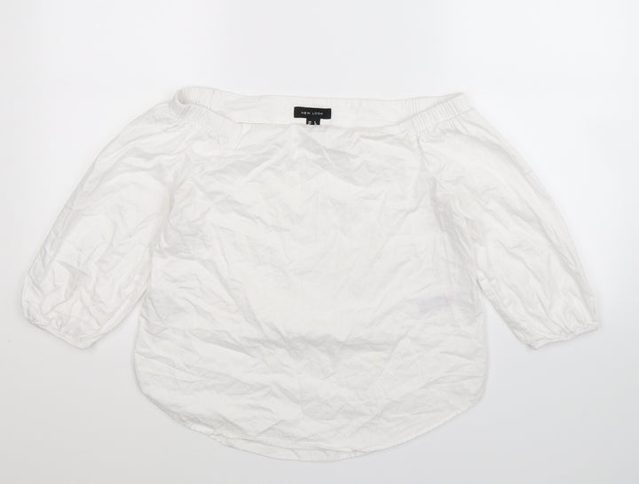 New Look Womens White Camisole T-Shirt Size 8